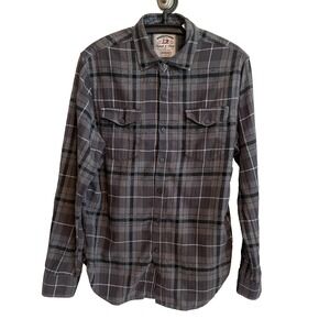 Thread & Cloth Mens Long Sleeve Plaid Shirt Sz Med Normcore Gorpcore Outdoors